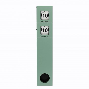 Vintage Metal Table Clock (Green)