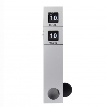 Vintage Metal Table Clock (White)
