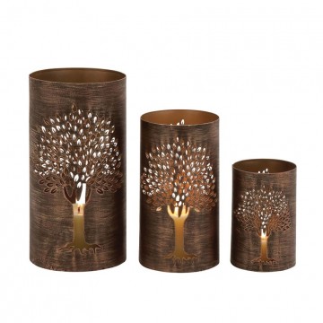 Tree Hurricane Candle Holder