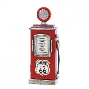 Wood Route 66 Gas Pump Clock